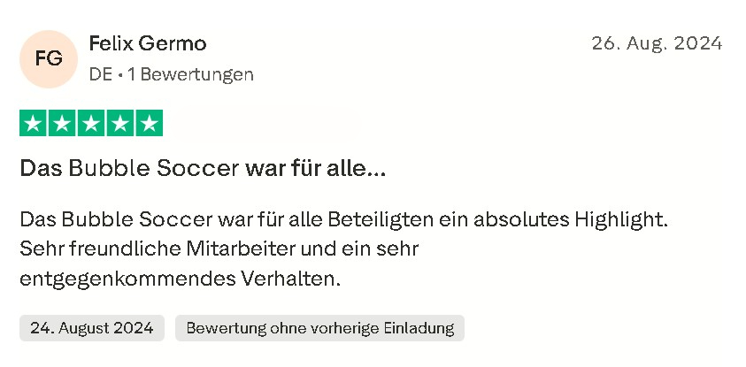 Bubble Soccer Bewertung 04
