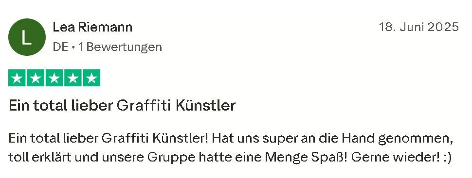 Graffiti Workshop Bewertung Mister Neo