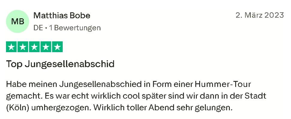 Hummer Tour Bewertung Mister Neo