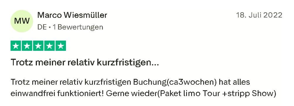 Limo Tour Bewertung Mister Neo