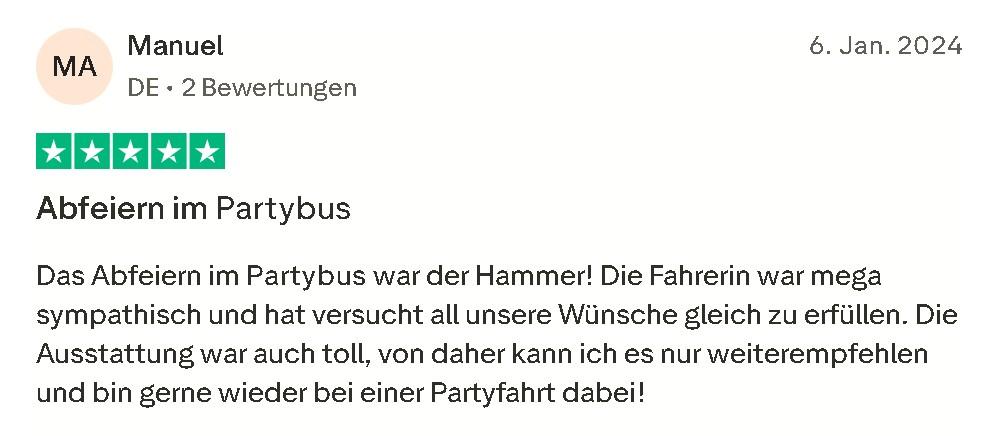 Partybus Bewertung Mister Neo 03