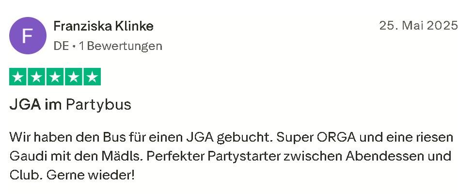 Partybus Bewertung Mister Neo