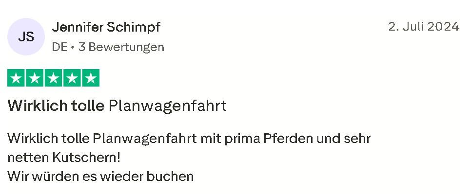 Planwagenfahrt Bewertung Mister Neo