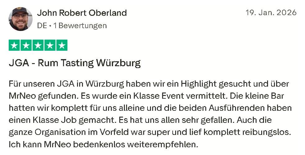 Rum Tasting Bewertung Mister Neo