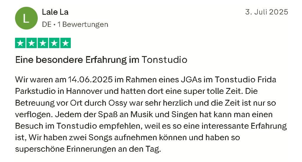 Tonstudio Bewertung Mister Neo 02