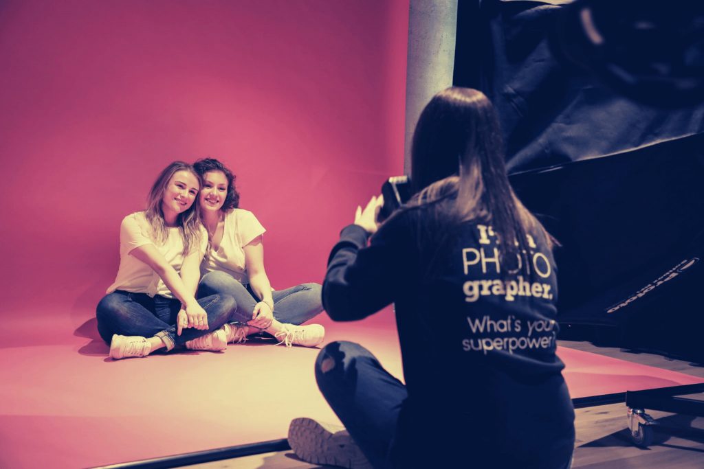 Foto Shooting beim Junggesellinnenabschied, JGA Team Event, Geburtstag