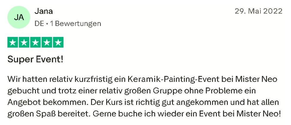 Keramik Bemalen Bewertung Mister Neo