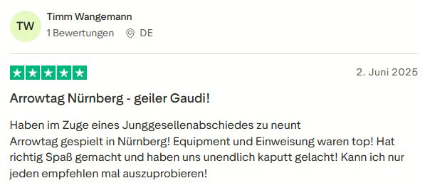 positive Bewertung zu Arrow Tag mit Mister Neo