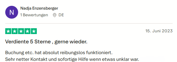 positive Bewertung zu Mister Neo