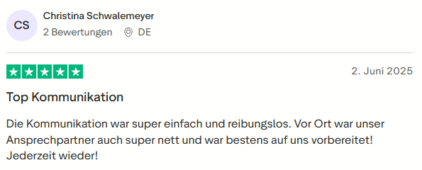 positive Bewertung zum Axtwerfen mit Mister Neo
