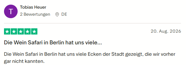 positive Bewertung zur Wein Safari mit Mister Neo