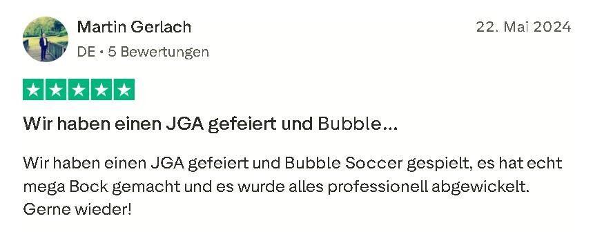 Bubble Soccer Bewertung Mister Neo