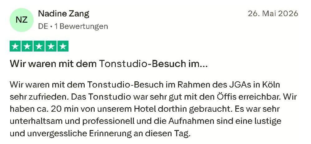Tonstudio Bewertung Mister Neo